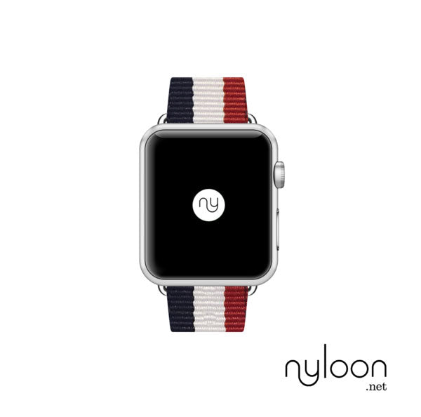 Nyloon Elysee Custom Band for Apple Watch. Nylon Cloth Non Leather Vegan. 38mm 40mm 42mm 44mm. Wristband Strap